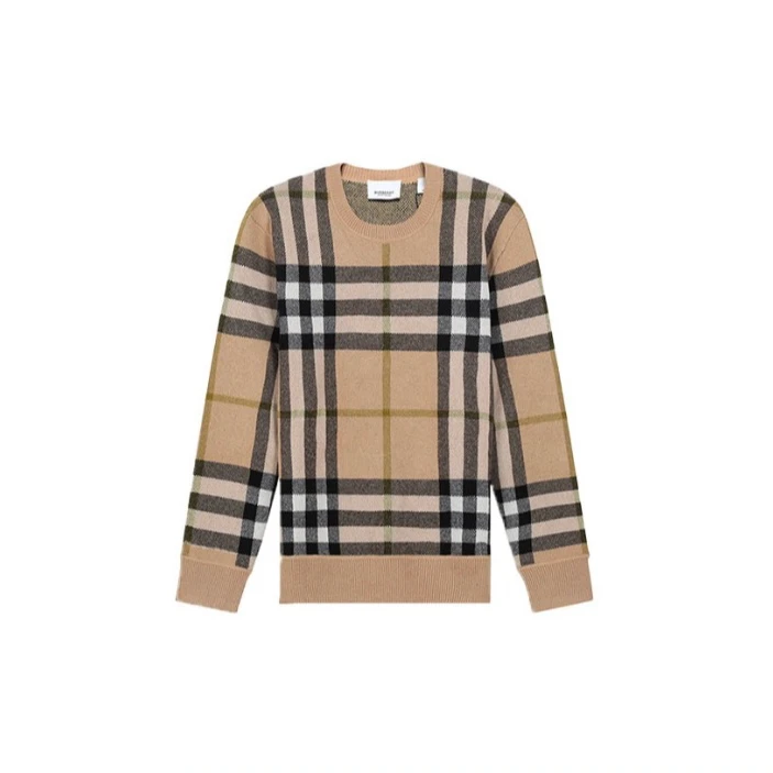 未使用 BURBERRY/博柏利 【lu】羊绒圆领圆领毛衣TP018865