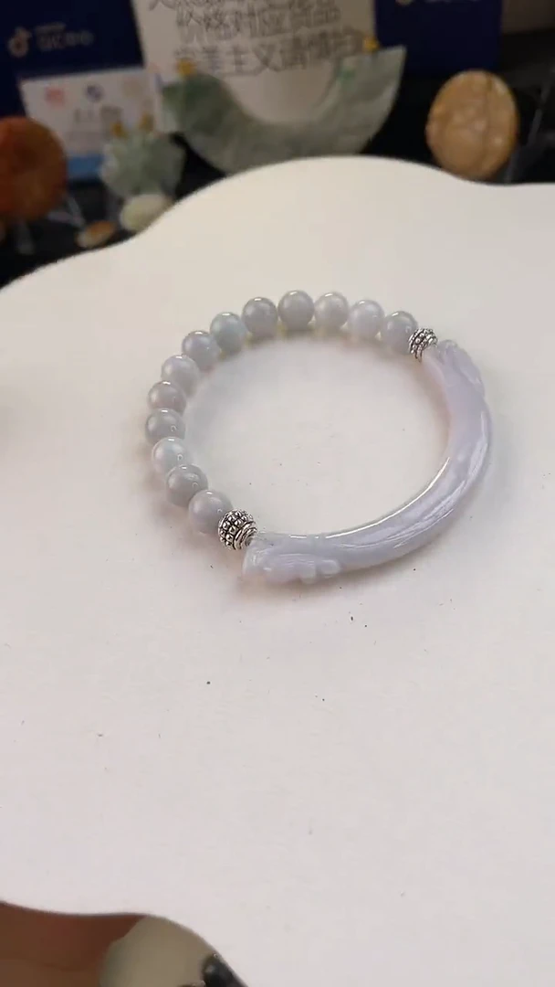 未镶嵌手链翡翠手工定制默认微瑕播介绍为准