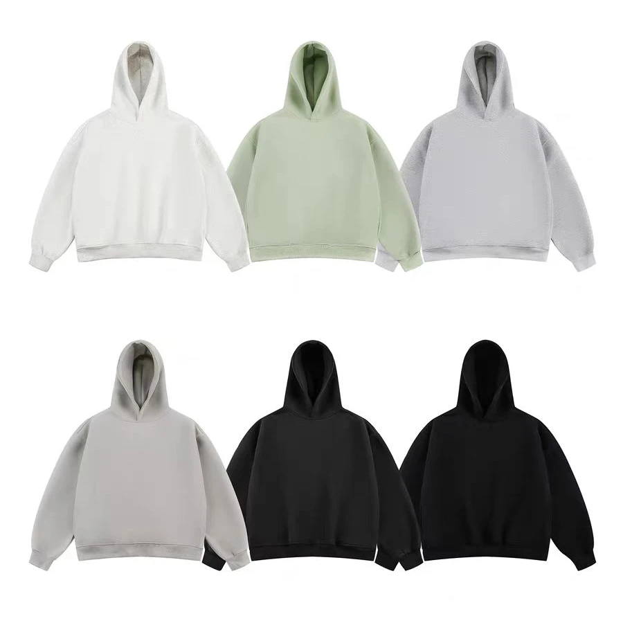 春季400克重磅纯色基础Clean fit叠穿卫衣