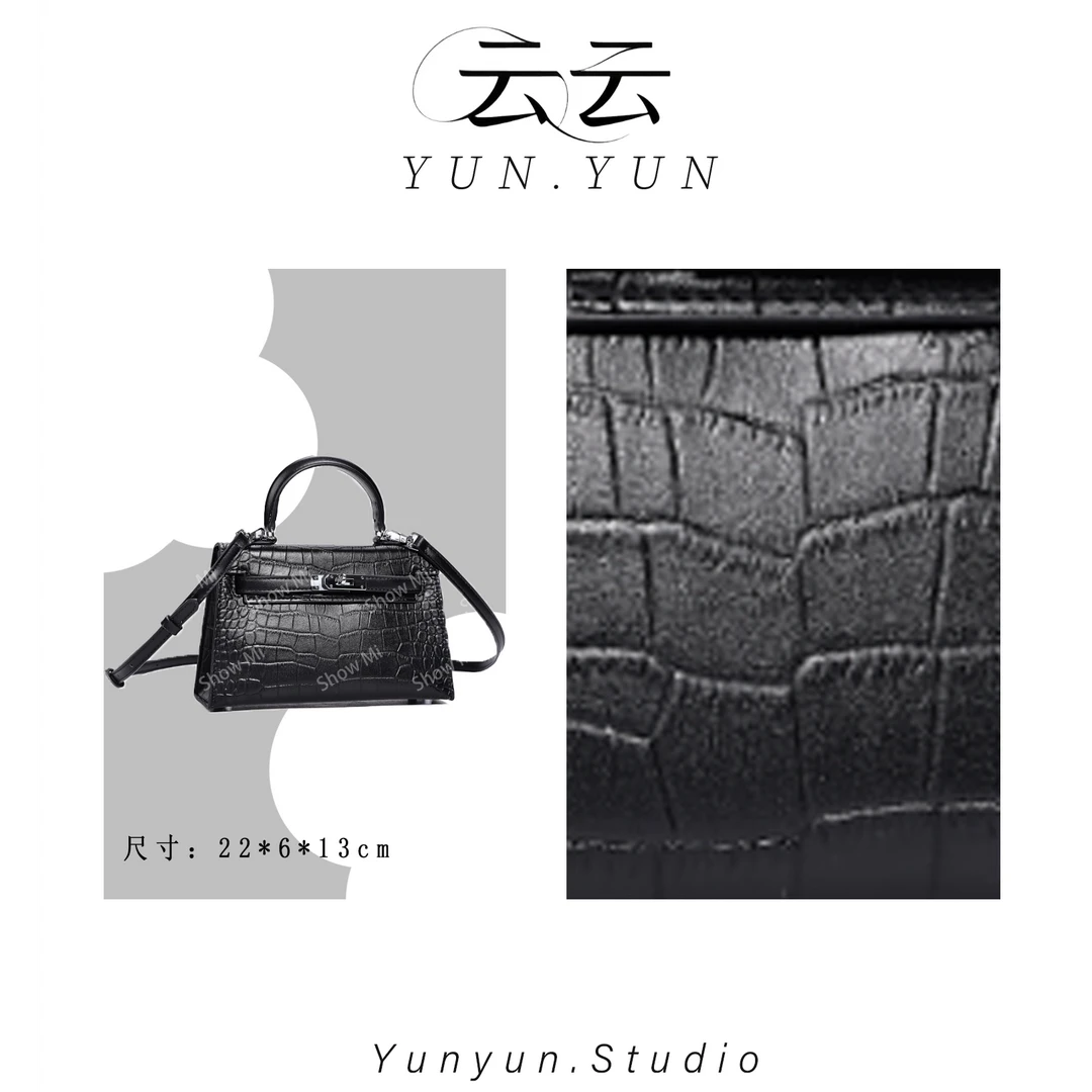 【云云甄选】QYX-8822-黑色-轻奢时尚女士新款手提单肩斜挎包