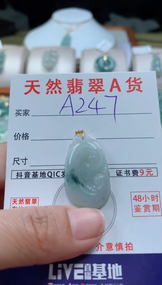 【闪购商品】翡翠颈饰未镶嵌天然A货翡翠挂件