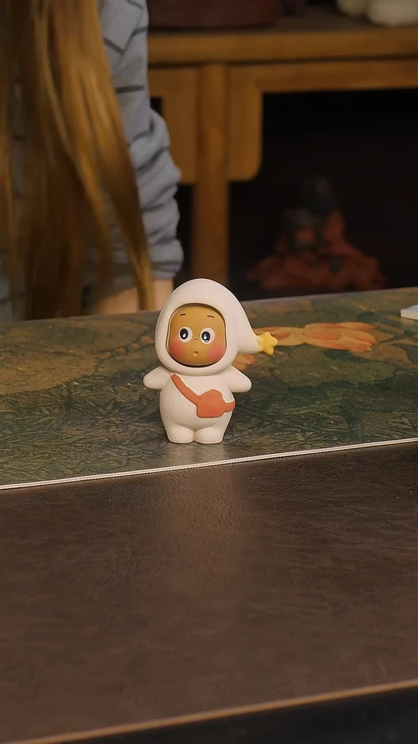 紫砂茶宠白色星星人