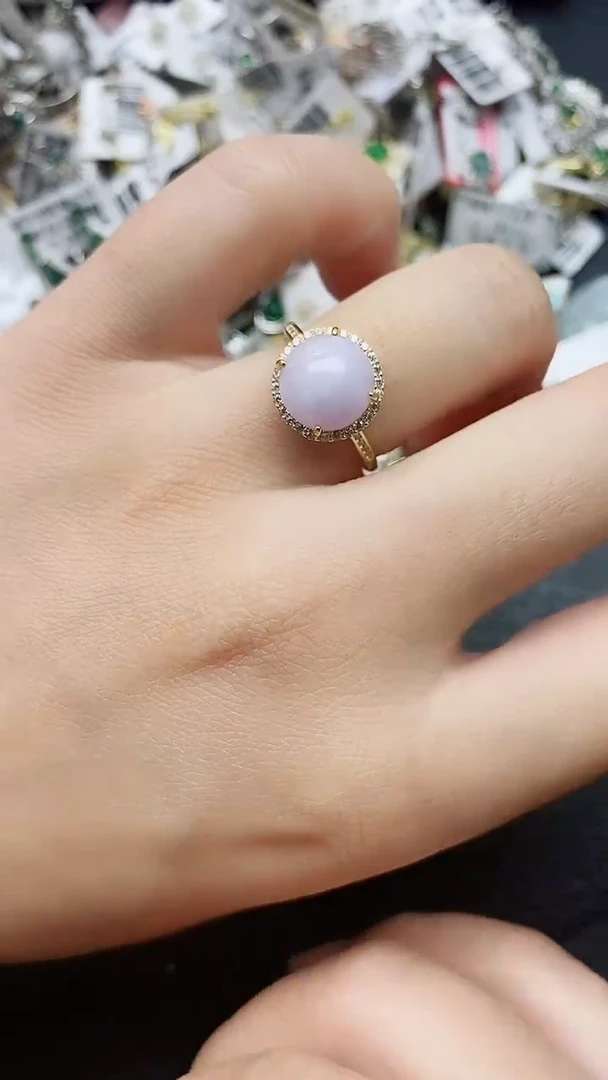 银S925镶嵌戒指翡翠1