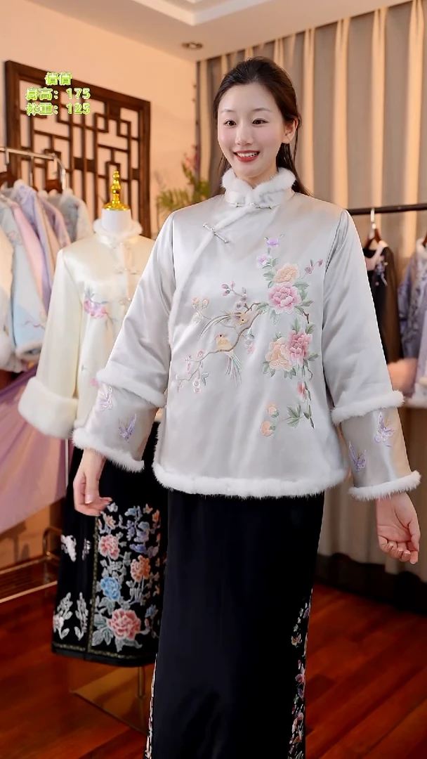 刺绣桑蚕丝非遗苏绣服饰