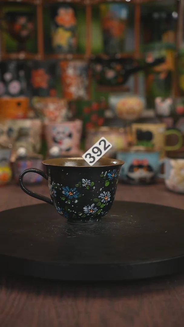 紫砂油画手绘釉下彩392