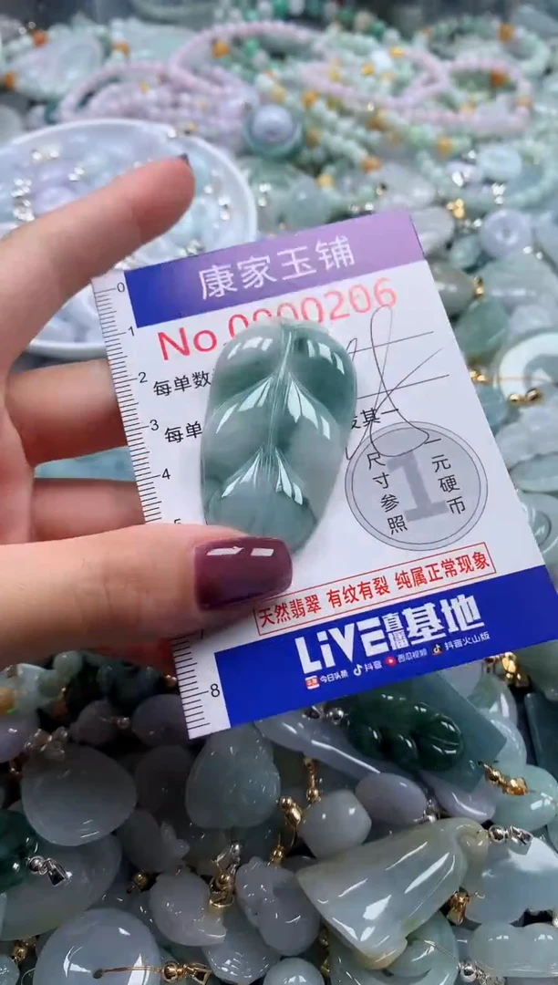翡翠未镶嵌吊坠(不含链)206