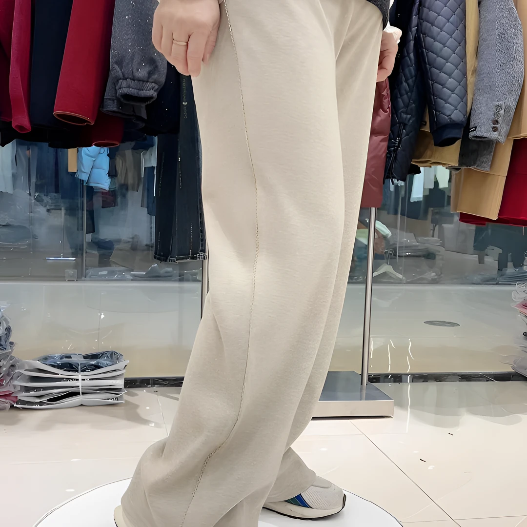 冯小姐时尚大码女装（休闲百搭显瘦气质减龄高弹深腰直筒裤28#）