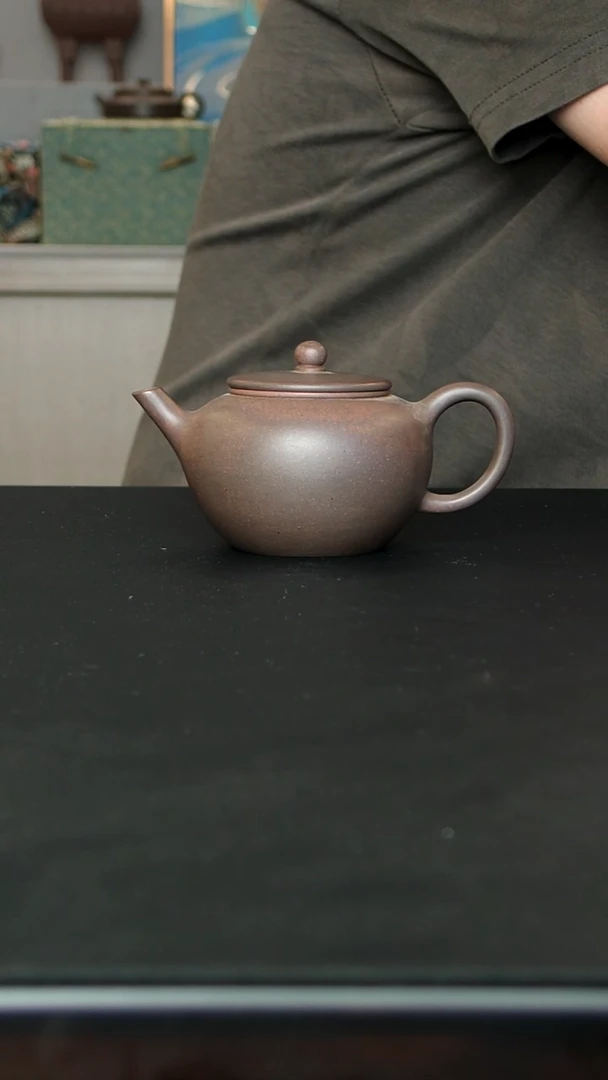 茶壶紫砂小苹果竞拍 无暇不退不换