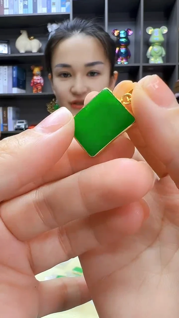 颈饰14K金镶嵌翡翠丹丹diy劲饰