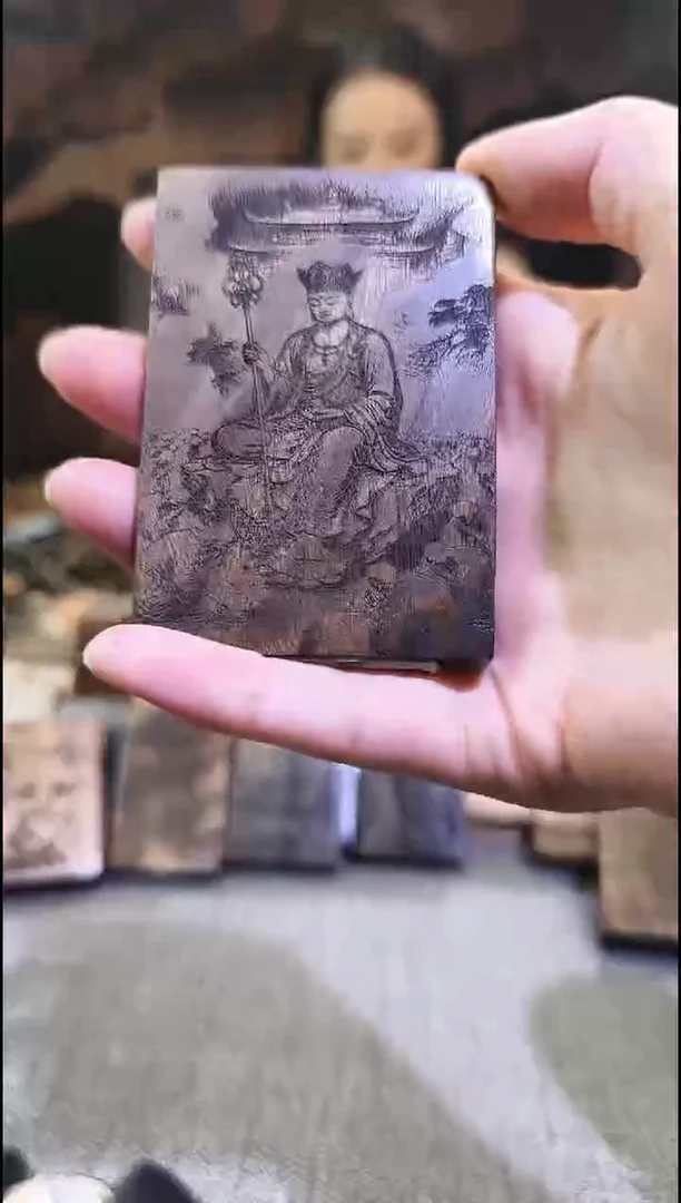 金丝楠无事牌手把件