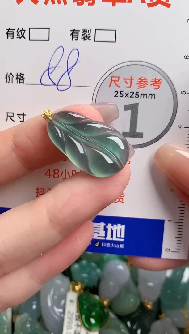 翡翠18K金镶嵌颈饰23001379
