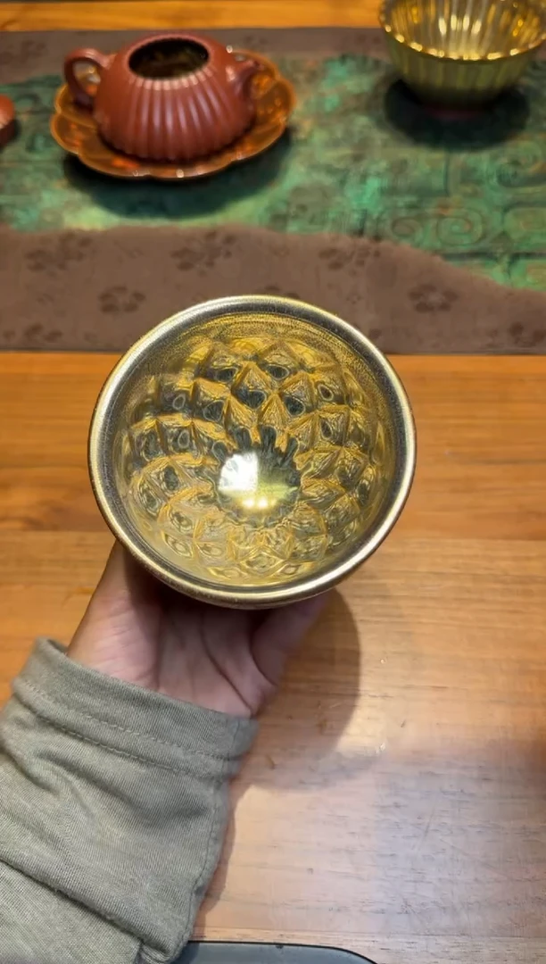 茶盏范泽锋金丝菠萝蜜119