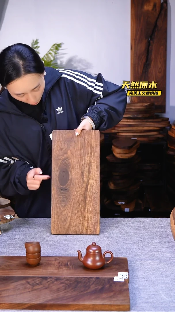 木北美黑胡桃原木.干裂疤结不属于商品质量问题完美主义者慎拍