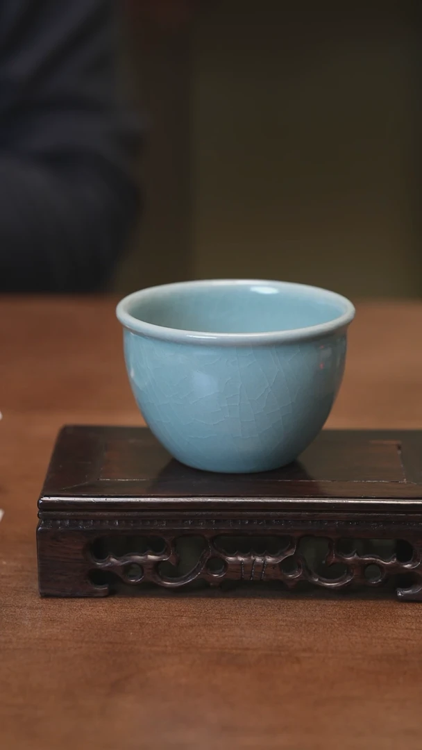 【闪购商品】Y宝丰宋官窑原产地汝瓷缸杯