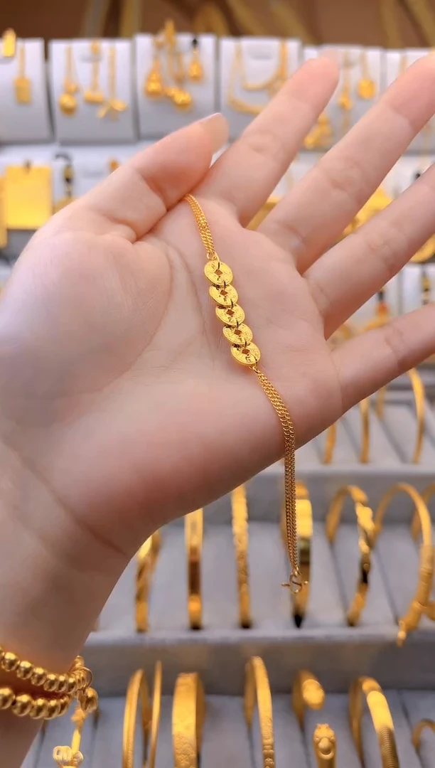 无足银五帝钱手链   总重3.7g外1.2g