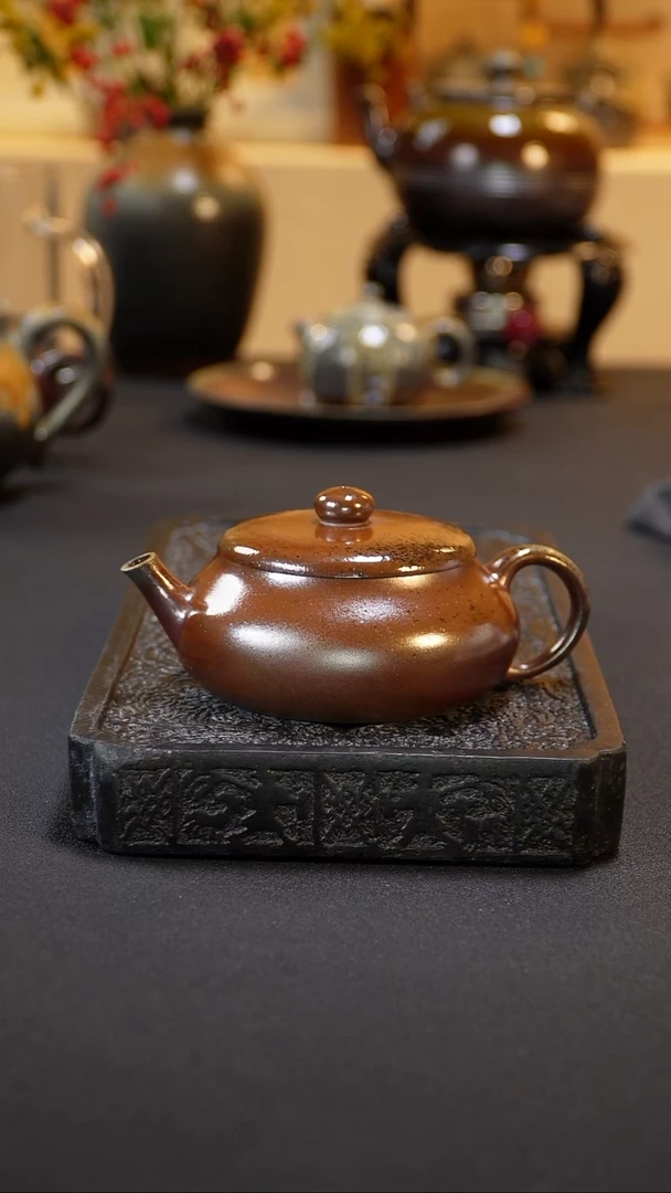 紫砂柴烧纯自然柴烧