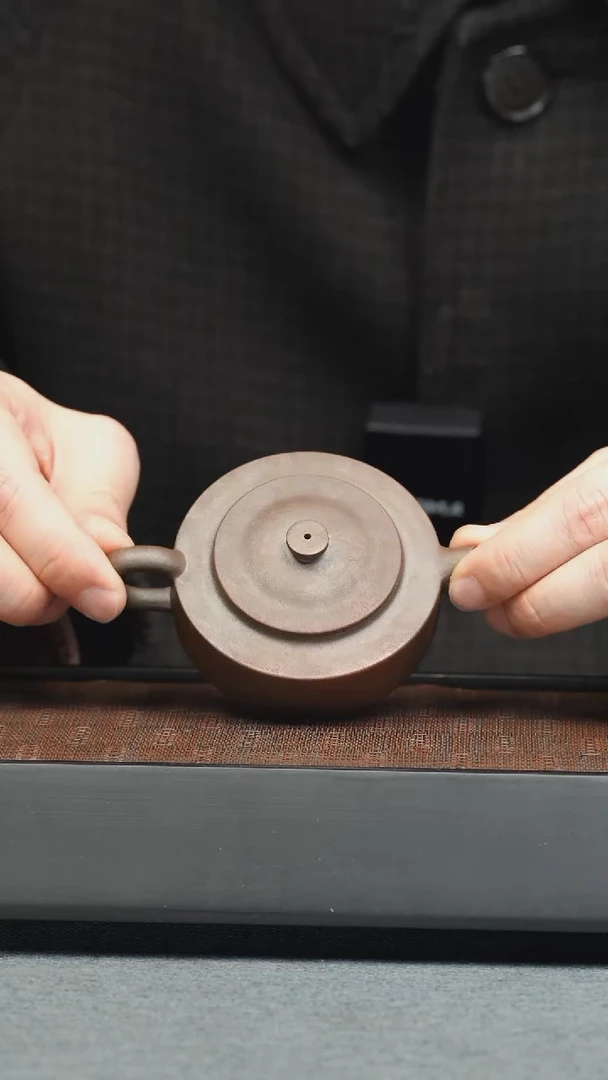 【闪购商品】紫砂茶壶五堂 荆溪伯俊周盘-柴烧