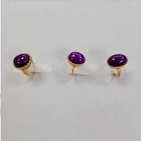 非金属皮质戒指 发一个【卓美】子云母蛋面戒指（随机）/个ZJE-162