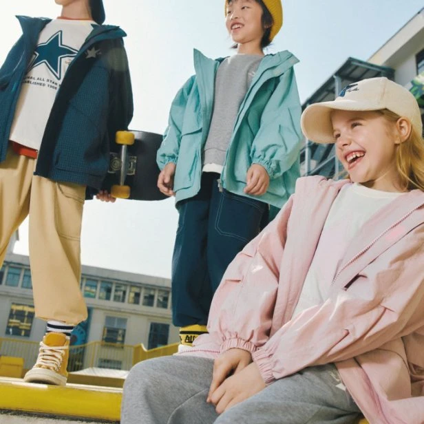 Converse匡威儿童装时尚舒适百搭防风防水外套休闲风衣 CV2512688