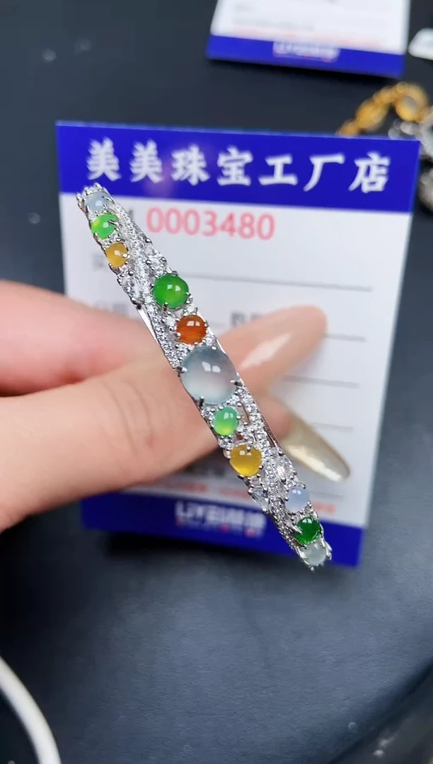 【闪购商品】翡翠颈饰银S925镶嵌3480