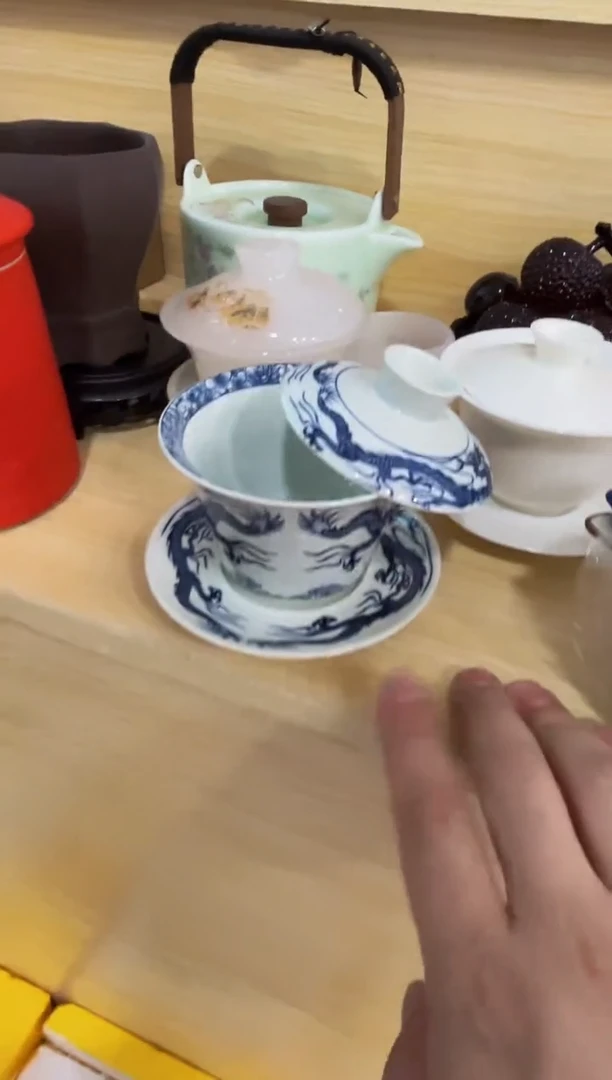 陶瓷茶具摆件旅行套组