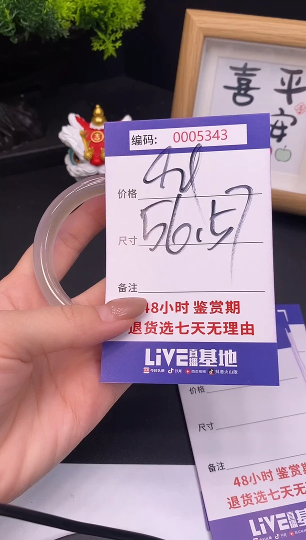 未镶嵌手镯翡翠0005343