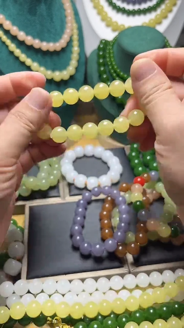 蜂蜜水12mmmmmmmm手链