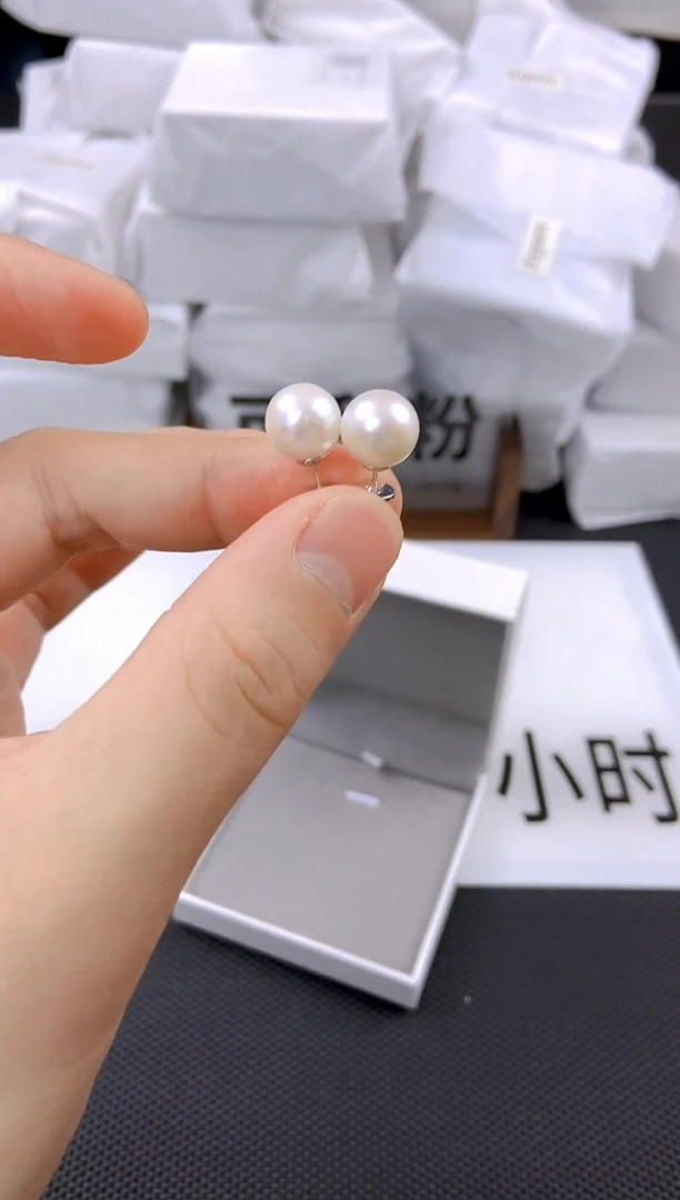未镶嵌耳饰淡水珍珠ed1017