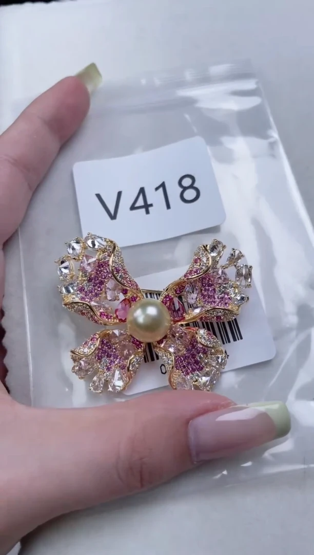 未镶嵌胸针海水珍珠V418