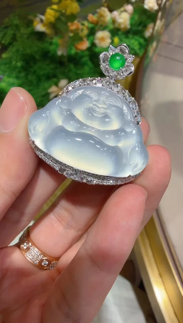 吊坠(不含链)18K金镶嵌翡翠多样性团购发一件