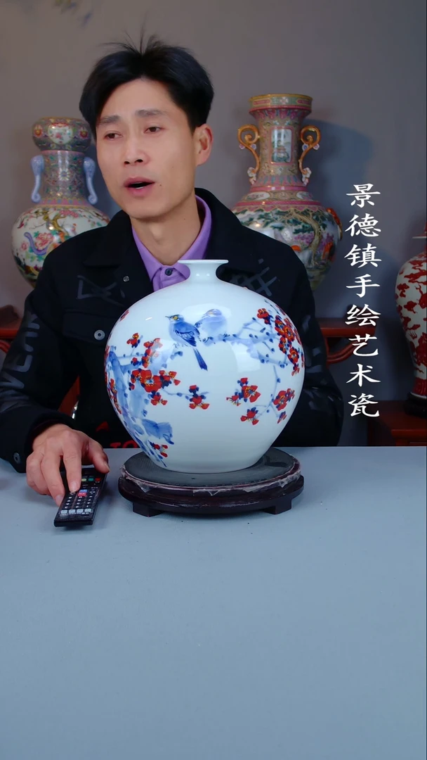 摆件陶瓷景德镇手工手绘陶瓷摆件16