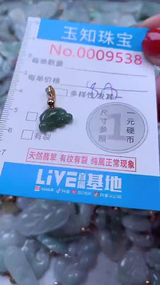 吊坠(不含链)未镶嵌翡翠9538