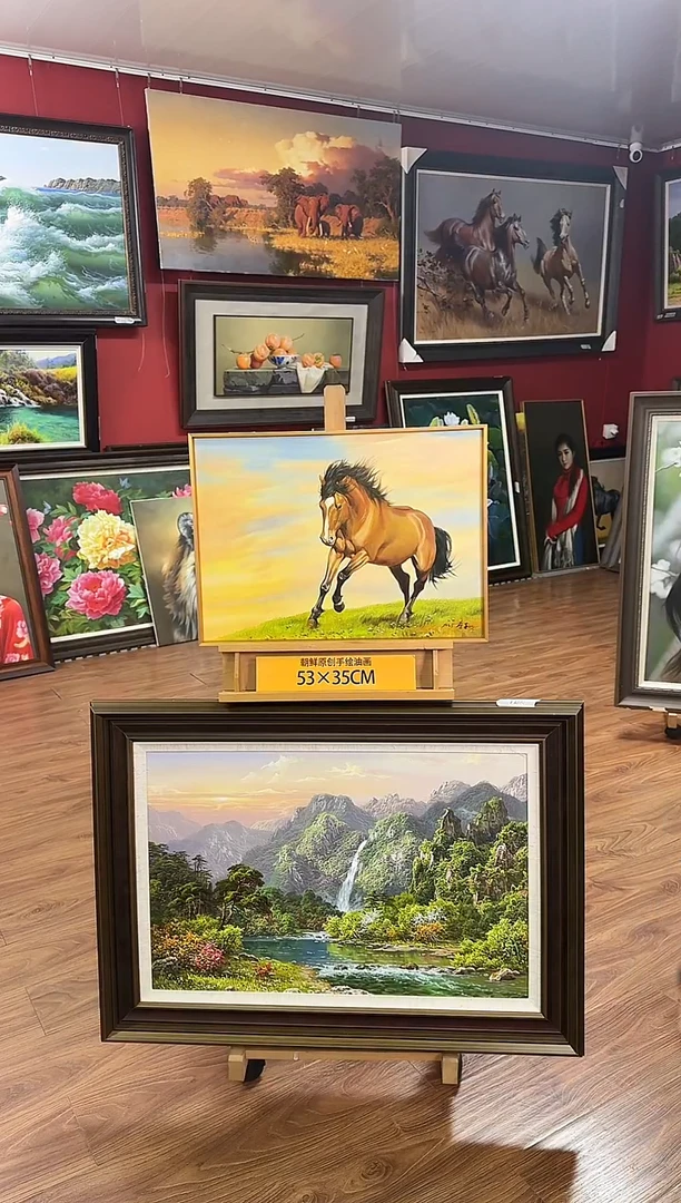 油画【5号】约53*35cm丨朝鲜原创纯手绘孤品油画丨顺丰包邮