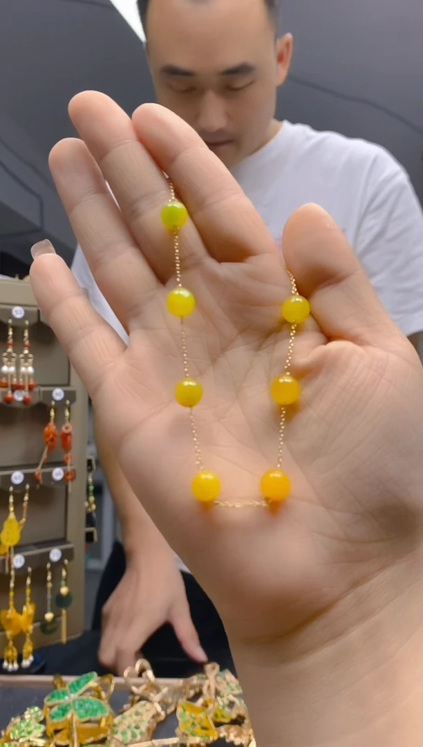 【闪购商品】翡翠耳饰合金0126翡翠手链