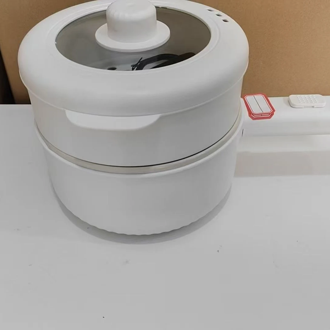 电煮锅学生宿舍家用多功能电热火锅锅一体炒菜炒锅蒸煮一体