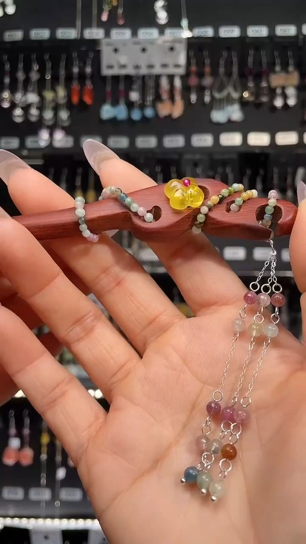 紫晶耳饰银S925镶嵌白****.白天晴Qing