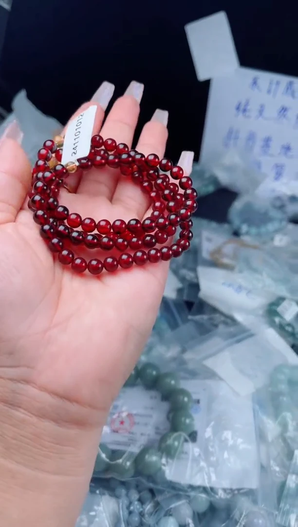未镶嵌琥珀戒指珠串