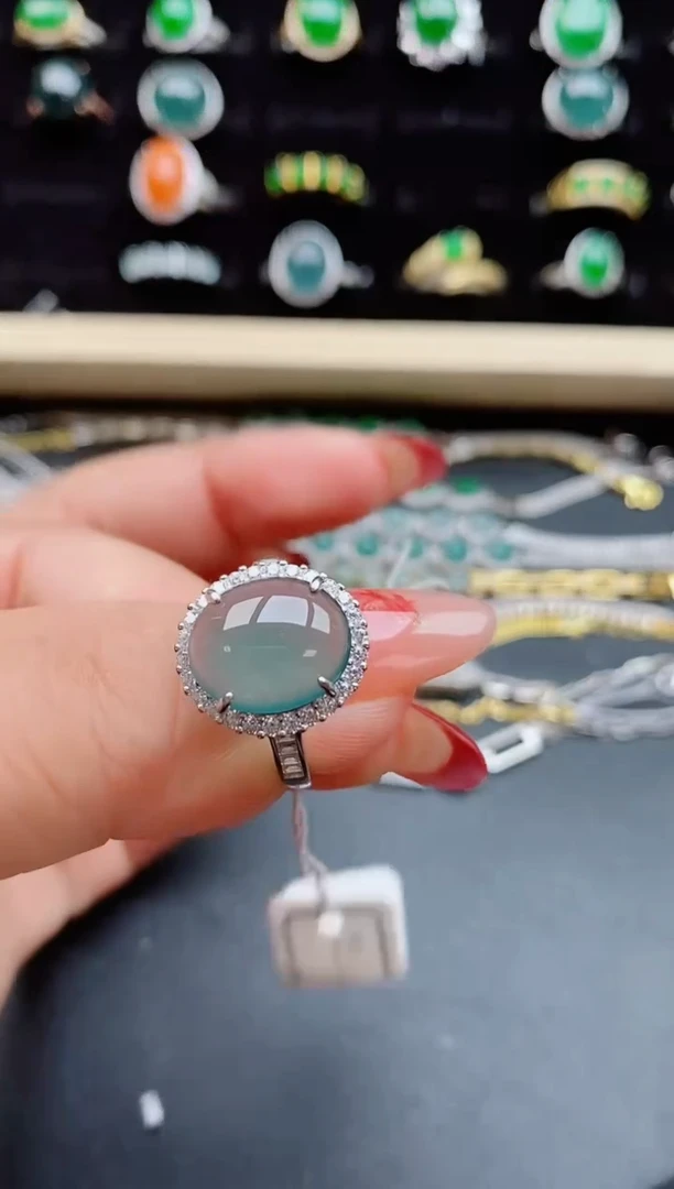 【闪购商品】翡翠戒指银S925镶嵌5085050