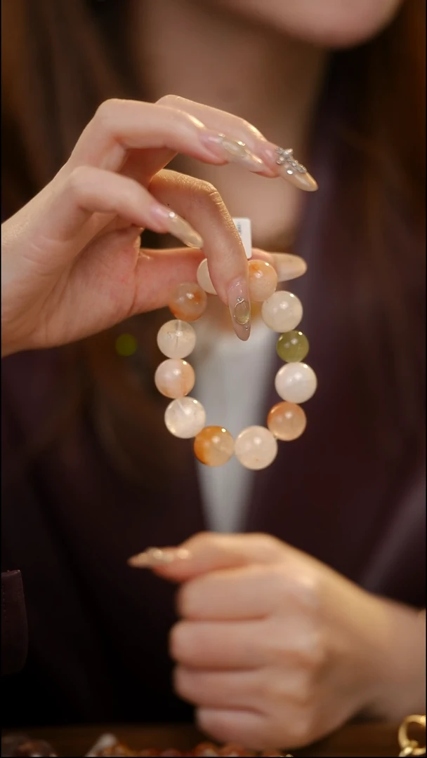 未镶嵌手串水晶兔毛