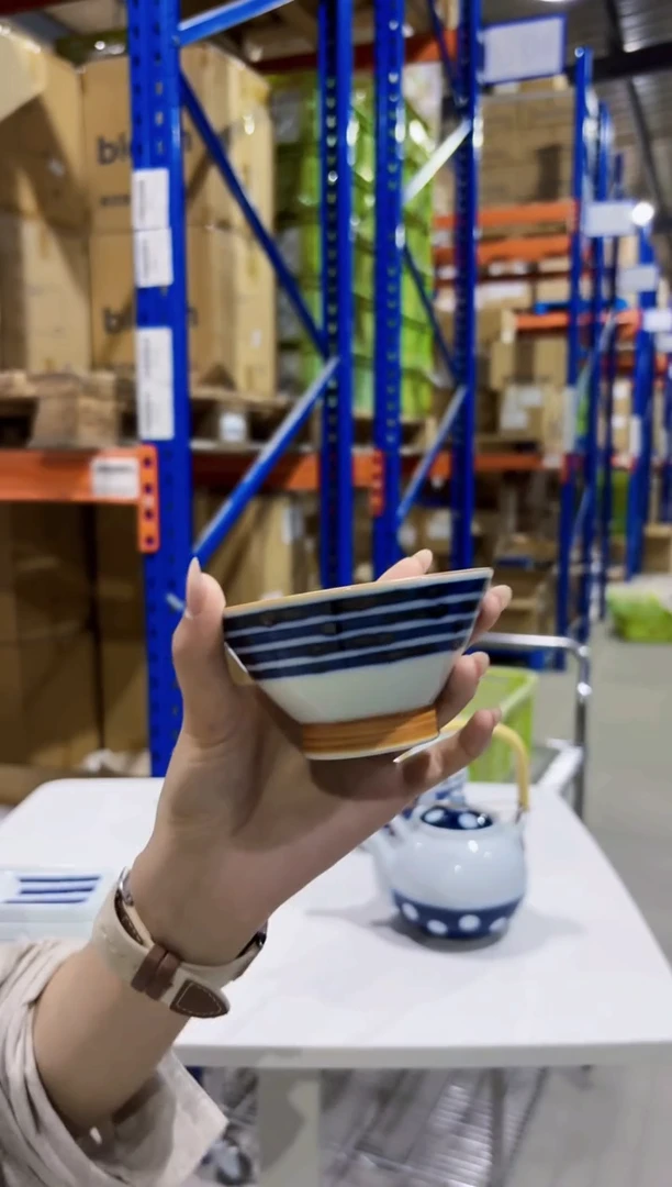 搪瓷濃線紋 姫碗茶碗微微瑕福利