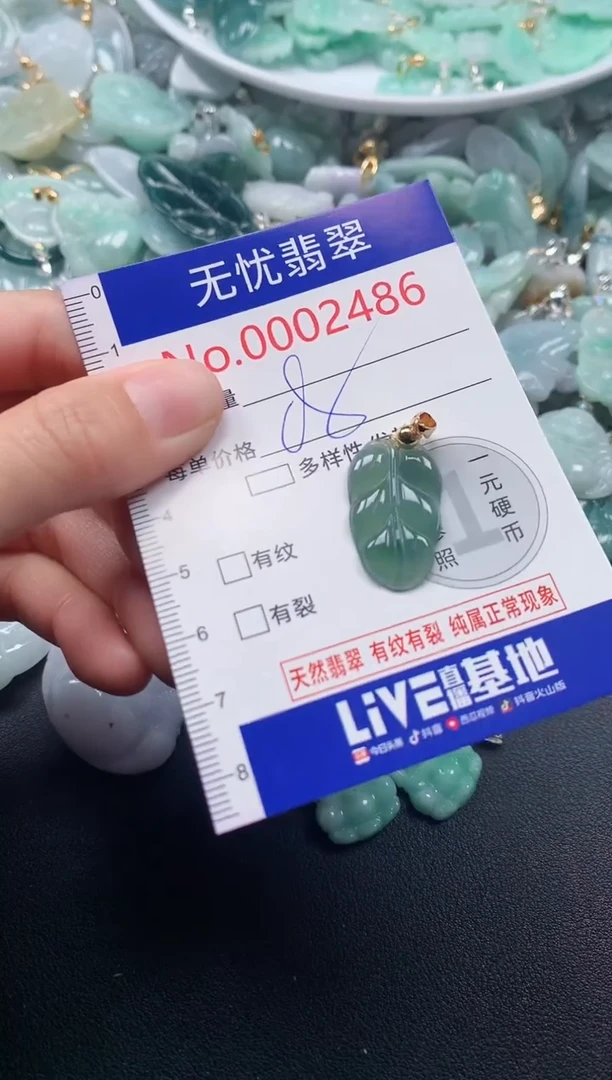 吊坠(不含链)未镶嵌翡翠2486