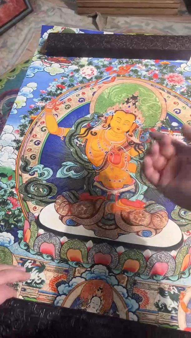 卷轴画卷轴画张张的唐卡
