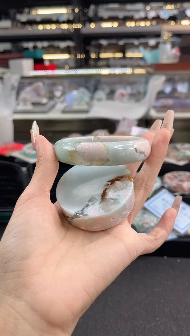 未镶嵌手镯石英质玉瑾圈口（赠品镯心）