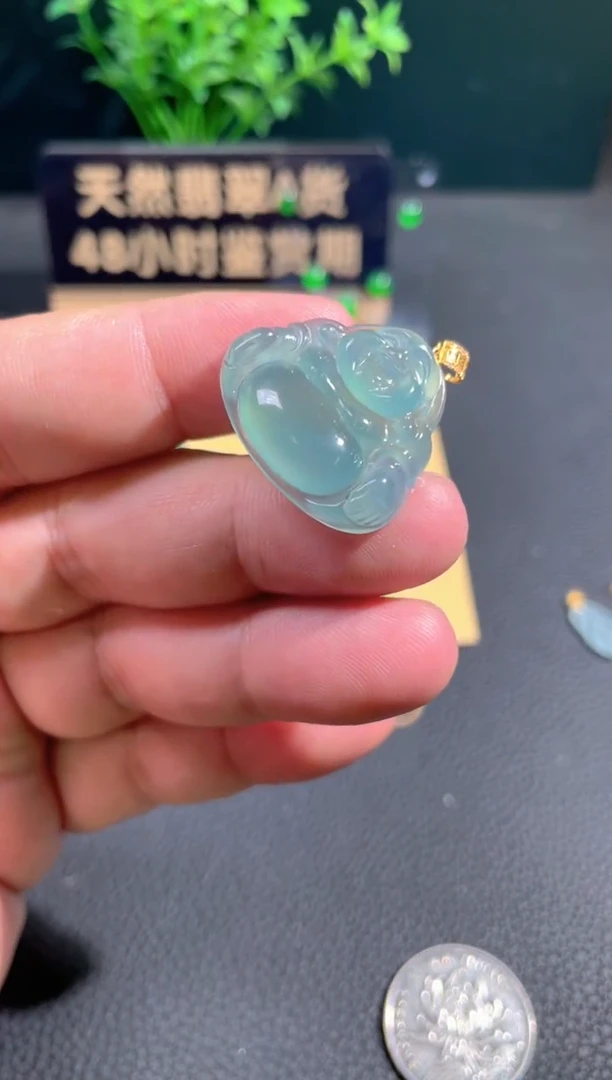 【闪购商品】翡翠颈饰18K金镶嵌翡翠