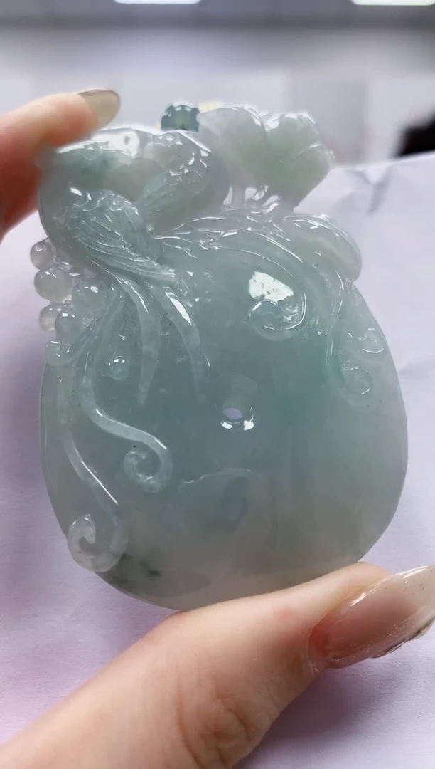 未镶嵌定制翡翠5028jw-毛货挂件44