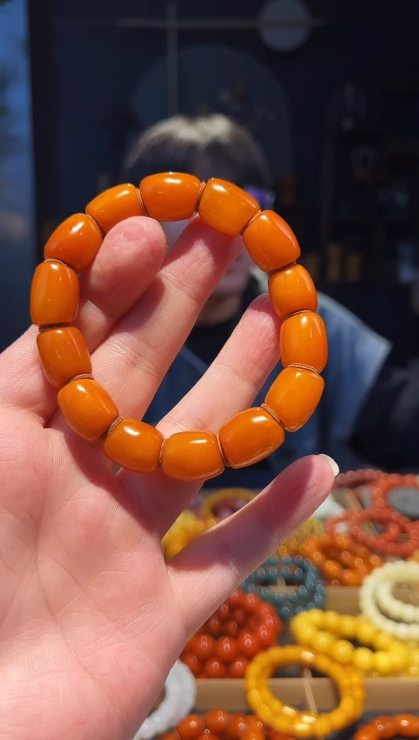 手串蜜蜡未镶嵌马蹄蜡单圈