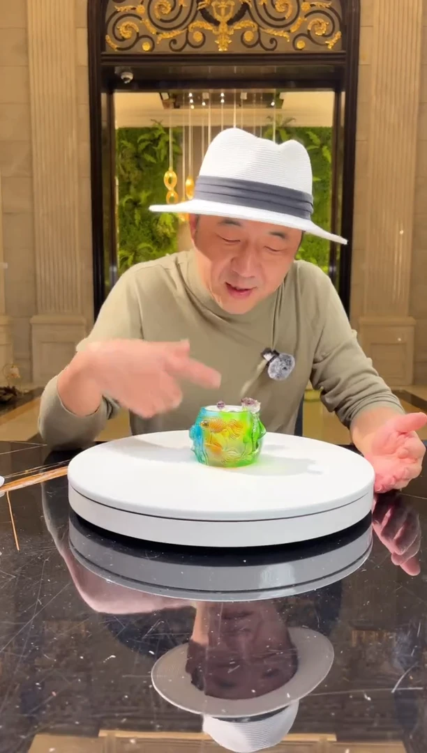 【闪购商品】茶宠荷叶小笔筒摆件