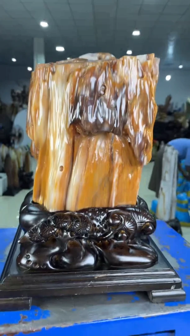 【闪购商品】硅化玉摆件未镶嵌43