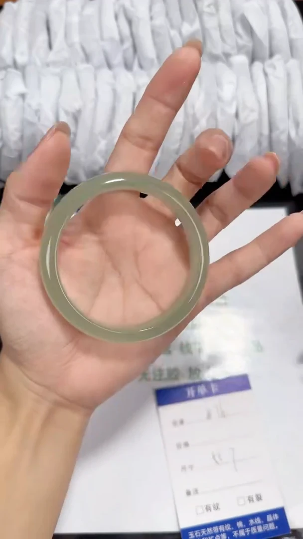 未镶嵌东陵石东陵玉076 浅白晴 55-56