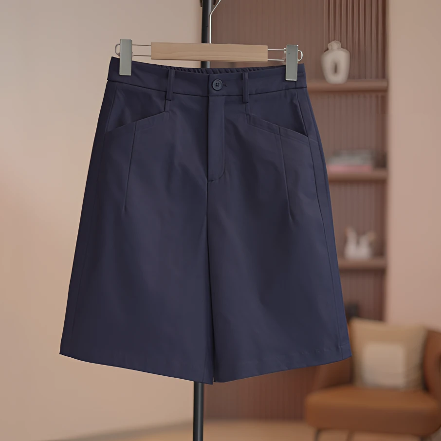 【璐璐】【五分裤】夏季新款小个子宽松高腰a字休闲阔腿五分裤K17805